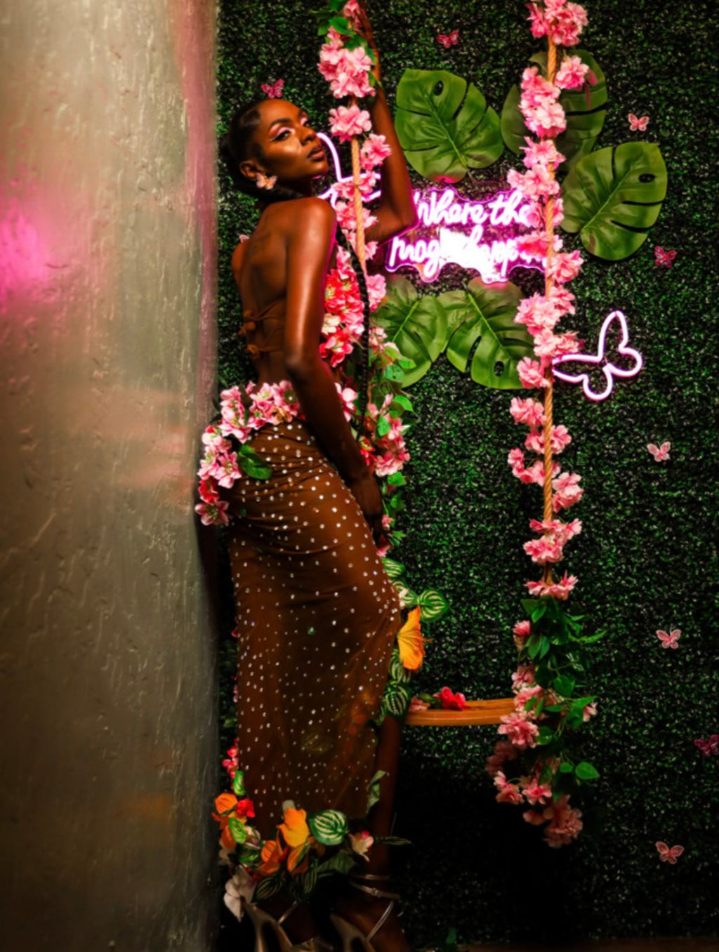 "Safari Lady" Invisible Mesh dress